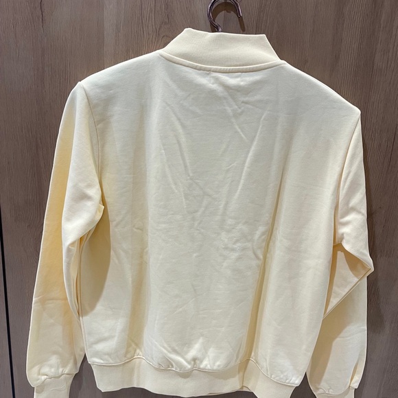 Parke Oversized Mock Neck • Butter Yellow Varsity (Lightweight) - Picture 3 of 7
